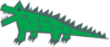 Offbeat Alligator Clip Art
